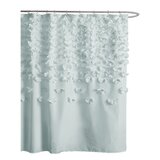 light teal shower curtain
