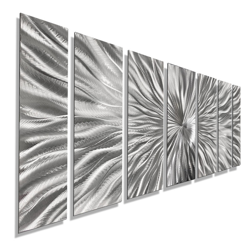 Orren Ellis Radiant Velocity By Jon Allen 7 Piece Painting Print Set On Metal Wayfair
