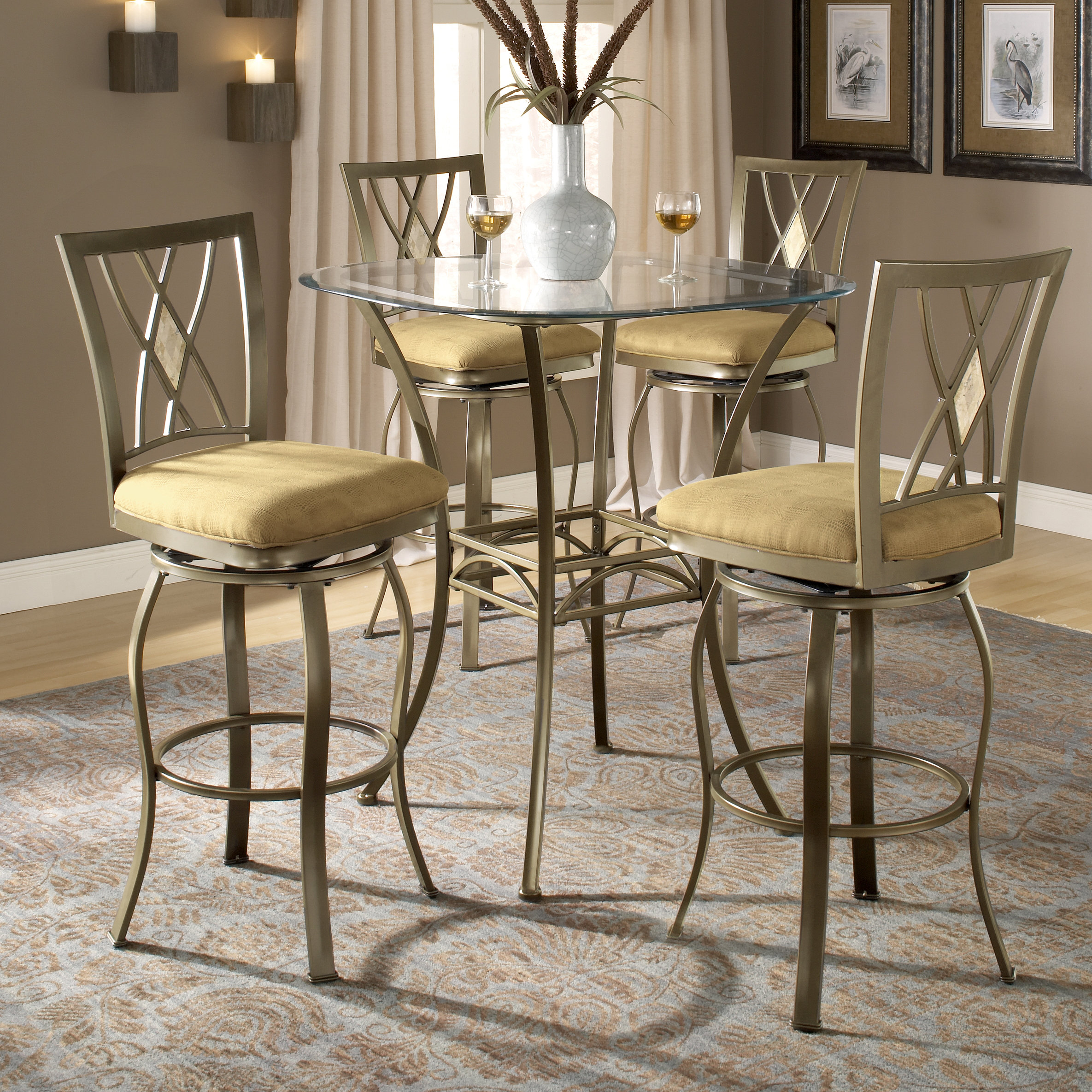 Darby Home Co Dallas Bar Height Bistro Table Set Reviews Wayfair