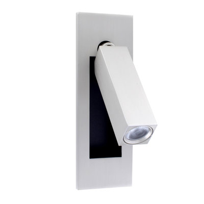 Wall Mounted Bedside LED Reading Light Sconce - odern & Compact Design, Warm White 3000K, Adjustable Rotating Head, Recessed Installation, Simple On/Off Mechanism - Demario