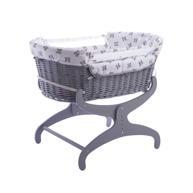 wayfair grey moses basket