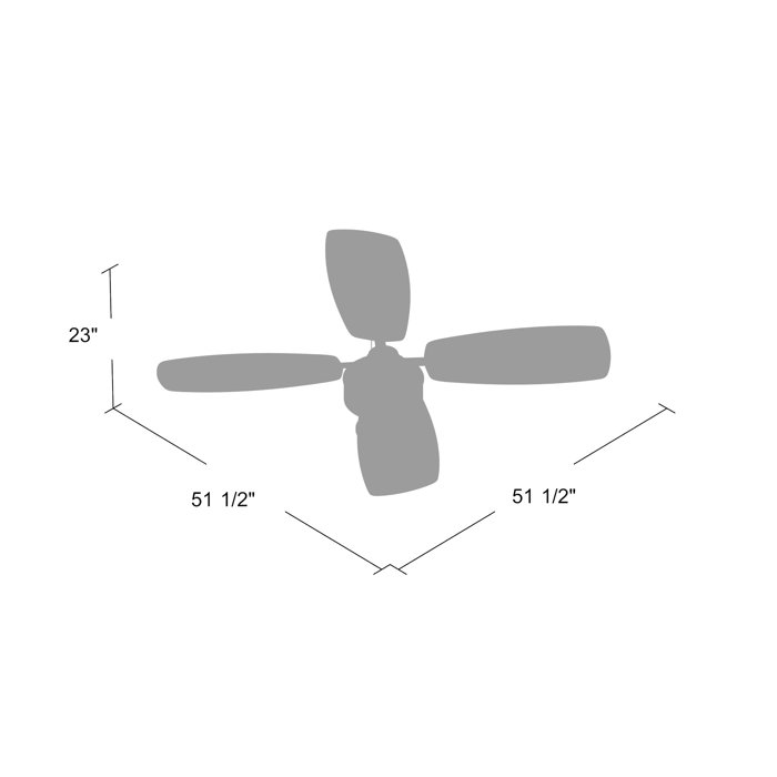 17 Stories 52 Sherise Patio 4 Blade Outdoor Ceiling Fan Reviews