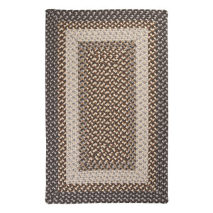 Tiburon Misted Grey Braided Indoor/Outdoor Area Rug