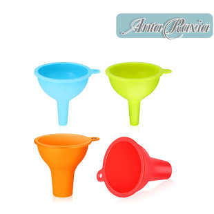 Fovor Stainless Steel Funnel Jam Funnel Kitchen Cooking Tools with Handle for Jam 