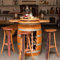 Wine Barrel 5 Piece Dining Set
