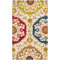 Hand-Tufted Ivory/Red Indoor/Outdoor Area Rug