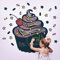 Cupcake Chalkboard Wall Decal