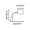 Flexi 1 Light Semi-Flush Wall Light