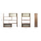 Creda Wide 161cm Standard Bookcase
