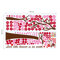 Pink Tree and 3D Pink Butterflies Art Wall Sticker