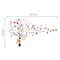 3D Butterflies with Colourful Photo Frame Tree Wall Sticker