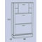 3 Compartment Shoe Storage Cabinet