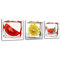 Fruits Ice Cubes 3 Piece Graphic Art Wrapped on Canvas Set