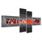 Modern 4 Piece Graphic Art Wrapped on Canvas Set