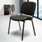 Armless Steel Stacking Chair with Cushion