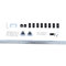 Modern Sliding Barn Closet Door Hardware Track Kit System Unit for Single Door Accessory