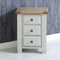 Woodstock 3 Drawer Bedside Table