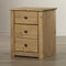 Harold Parker 3 Drawer Bedside Table