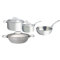 Affinity 4 Piece 5-Ply Stainless Steel Cookware Set