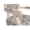 Louis Round Back Floral Carver Dining Chair