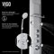 Elena Rain Waterfall Shower Panel with Jets and Hand Shower Dual Function