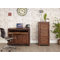 Mayan Walnut Armoire Desk with Keyboard Tray