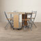Annis Folding Dining Set with 4 Chairs