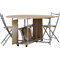 Annis Folding Dining Set with 4 Chairs