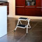 Mini 2-Step Plastic Step Stool with 159kg Load Capacity