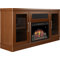 Transitional 70" TV Stand with Electric Fireplace