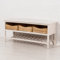 Country Farmhouse Storage Hallway Bench
