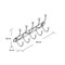 Aubervilliers Wall Mounted Coat Rack