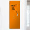 Glass Wall Art in Orange Tangerine