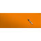 Glass Wall Art in Orange Tangerine