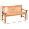 Ardoukobaue Teak Garden Bench