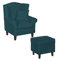 Godalming Wingback Chair and Ottoman