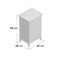 Carver 3 Drawer Bedside Table