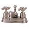 Centerset Bathroom Faucet with Double Metal Cross Handles