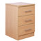 Kingston 3 Drawer Bedside Table