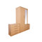 Kingston 3 Drawer Bedside Table
