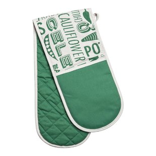 sage green double oven gloves