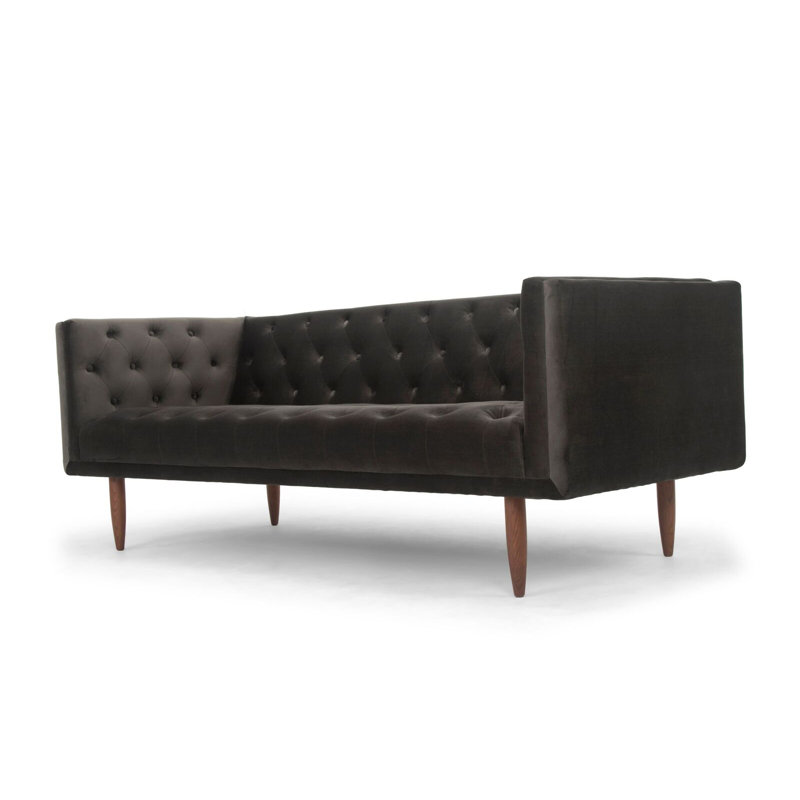 Mcclellan Velvet Chesterfield Sofa Allmodern Mcclellan Velvet Chesterfield Sofa