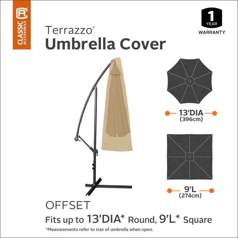 Freeport Park Singer Offset Umbrella Canopy Cover Wayfair Singer Offset Umbrella Canopy Cover
