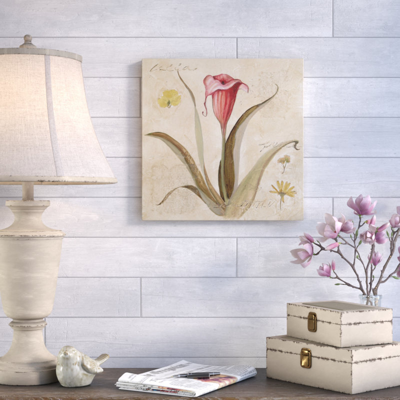 Ophelia Co Red Calla Lily Oil Painting Print On Wrapped