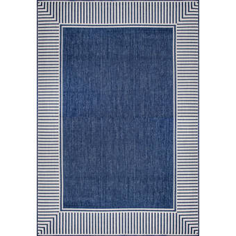 Bungalow Rose Runner Hurston Oriental Navy Area Rug Wayfair