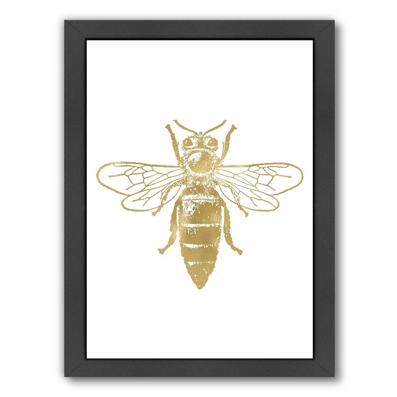 Bumble Bee Wall Decorations - Bumblebee Framed Graphic Art