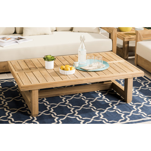 Lakeland Teak Patio Sofa With Cushions Reviews Joss Main