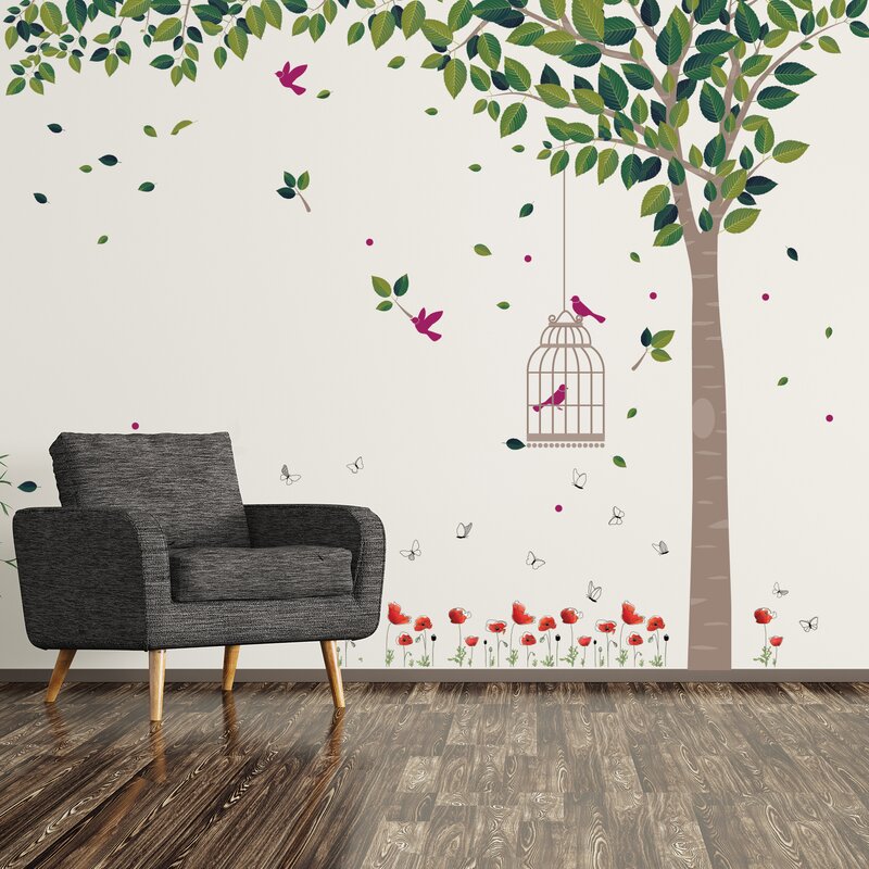 Walplus Spring Garden Wall Decal & Reviews | Wayfair