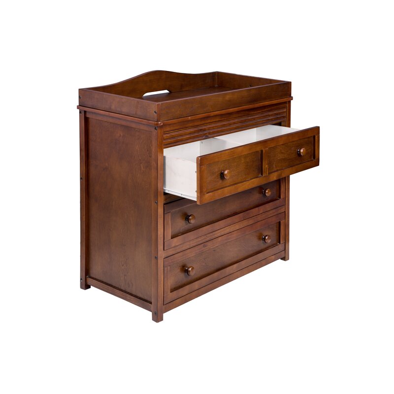 espresso changing table dresser