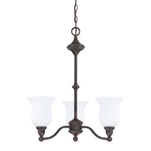 Go to store & view more images Grunwald 3-Light Shaded Chandelier by Winston Porter